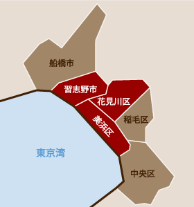 配達区域マップ